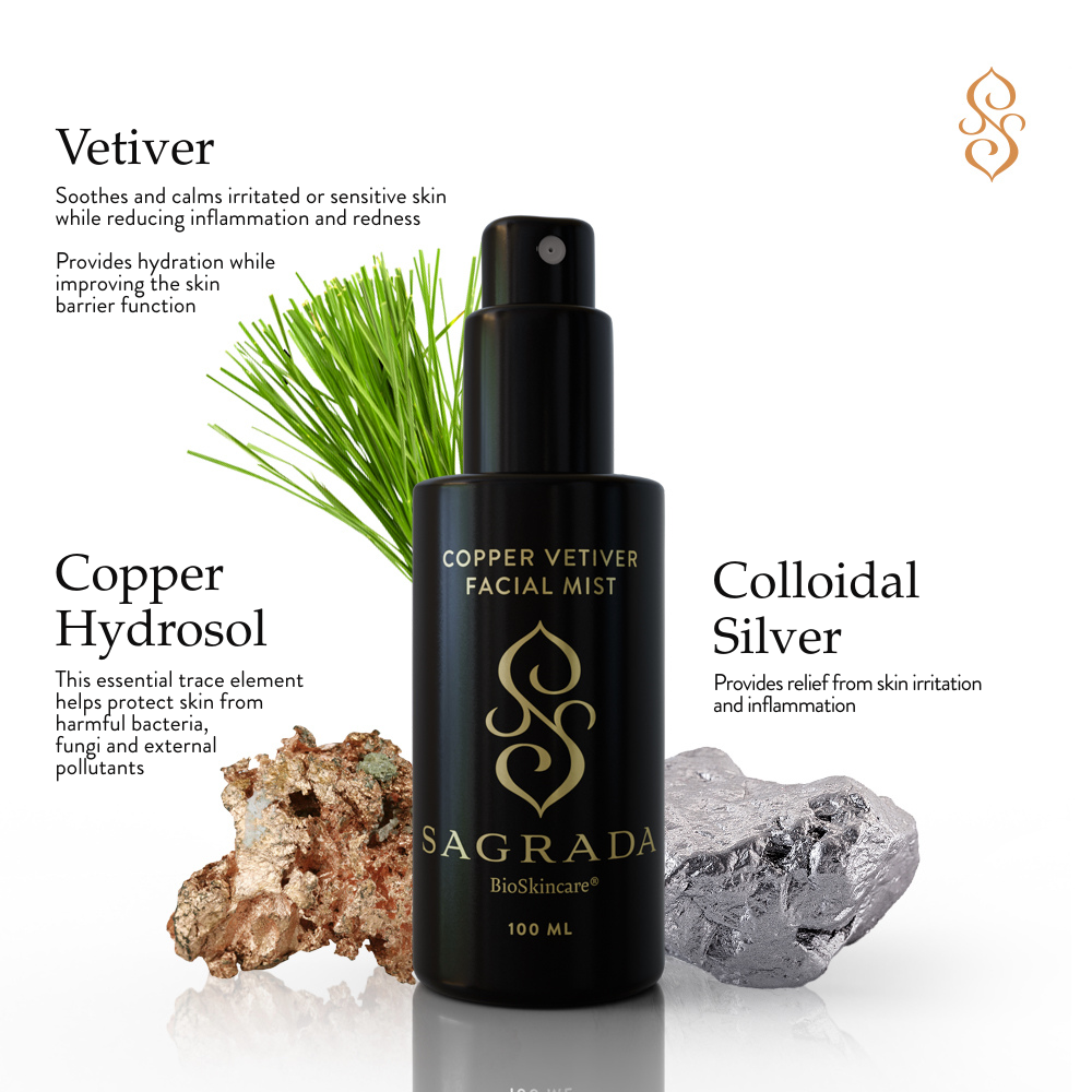 Sagrada BioSkincare Copper Vetiver Face Mist