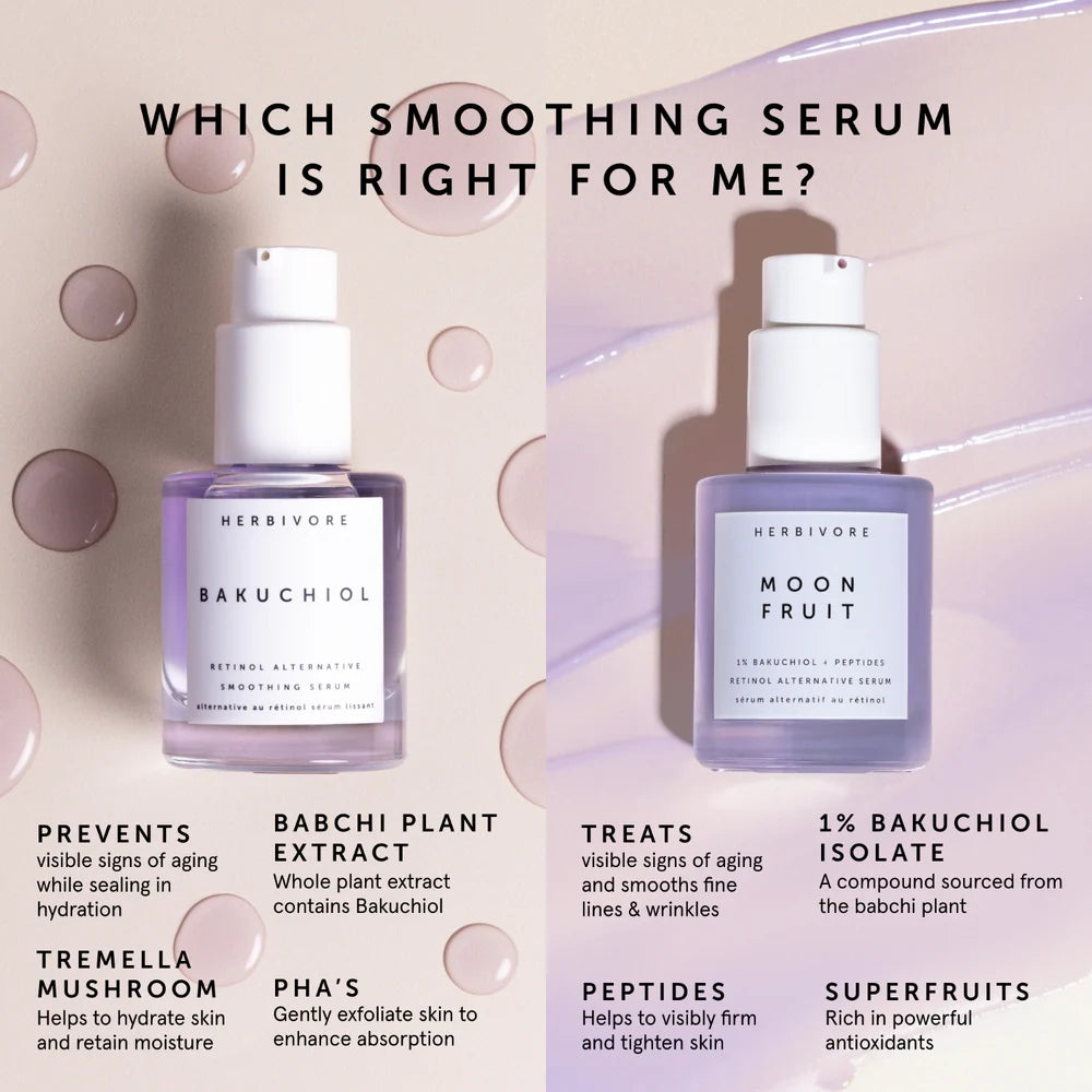Herbivore Botanicals Moon Fruit 1% Bakuchiol + Peptides Retinol Alternative Serum