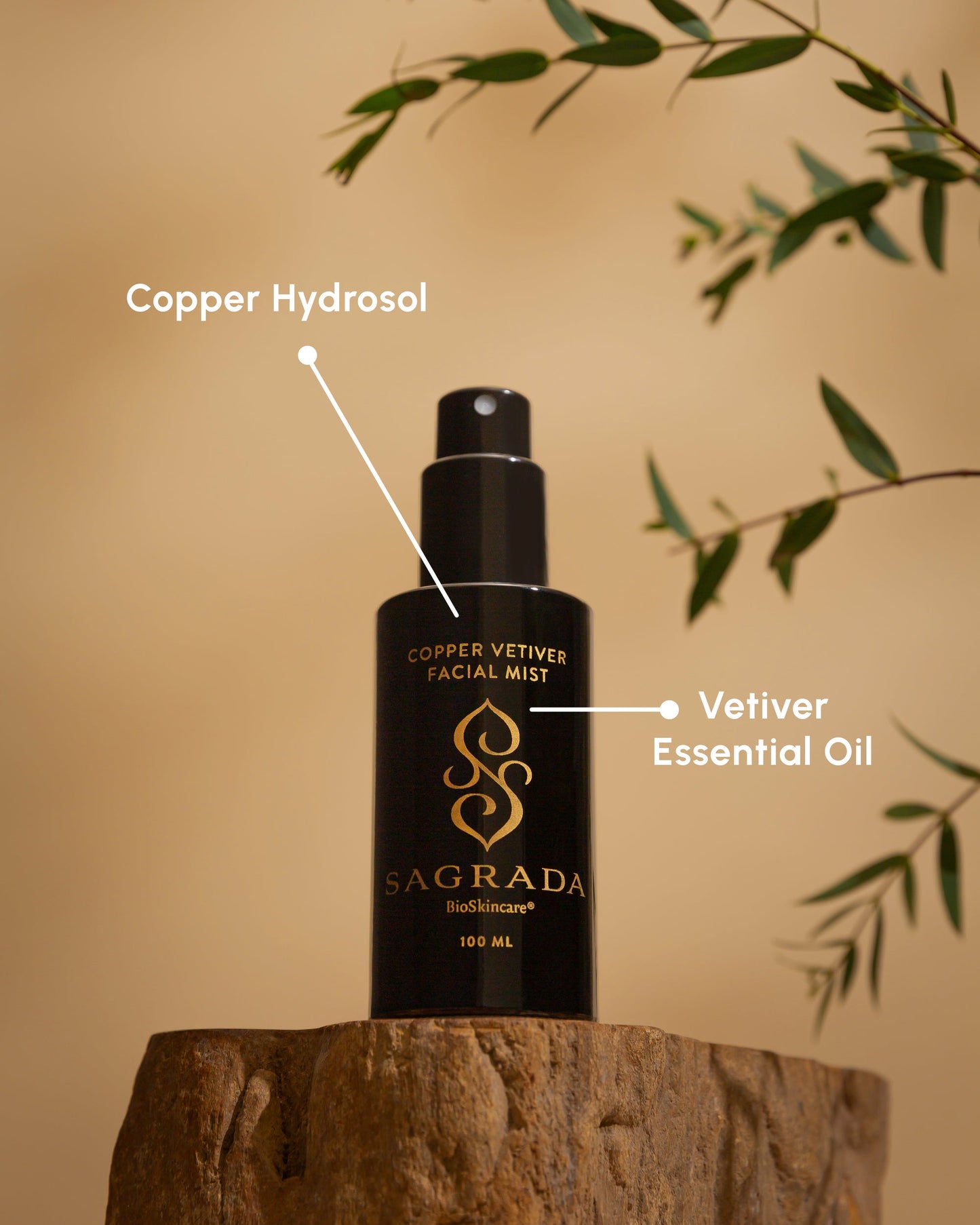 Sagrada BioSkincare Copper Vetiver Face Mist