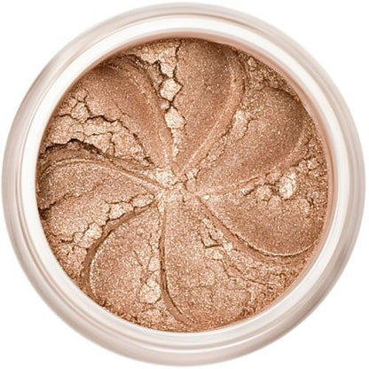 Lily Lolo Sticky Toffee Eyes (Shimmery light beige) A lovely neutral brown perfect for the natural look. Perfect for a base or highlights. Vegan. Gluten Free. GMO Free. Cruelty Free.