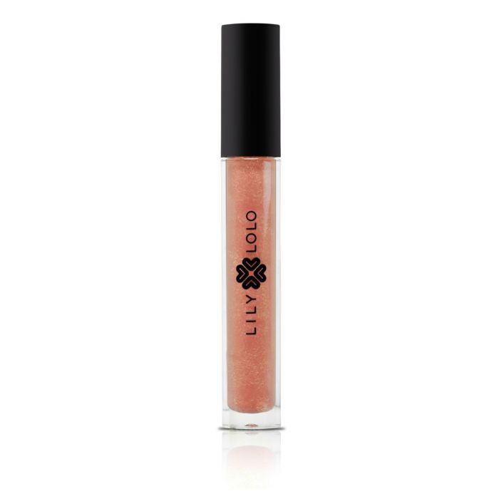 Lily Lolo Peachy Keen Lip Gloss (Sheer peach with shimmer highlights): Gluten Free. GMO Free. Cruelty Free.
