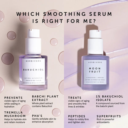 Herbivore Botanicals Moon Fruit 1% Bakuchiol + Peptides Retinol Alternative Serum