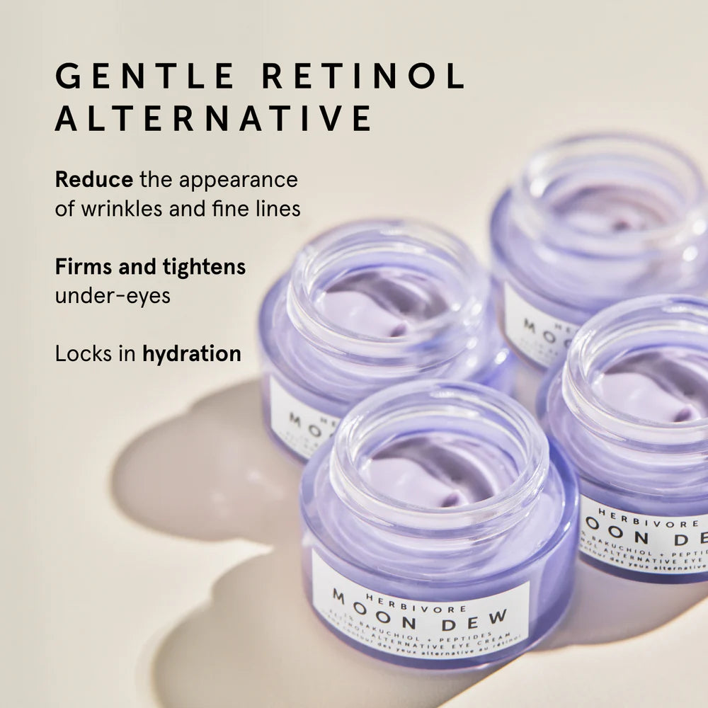 Herbivore Botanicals Moon Dew 1% Bakuchiol + Peptides Retinol Alternative Firming Eye Cream