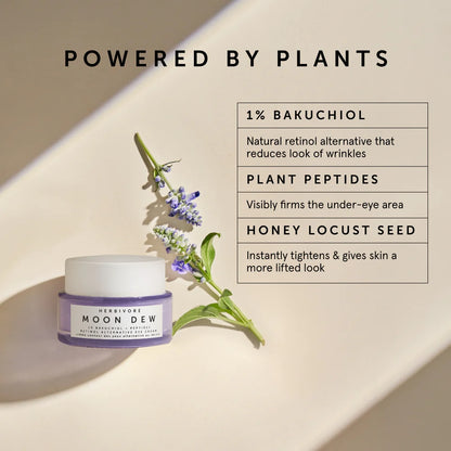 Herbivore Botanicals Moon Dew 1% Bakuchiol + Peptides Retinol Alternative Firming Eye Cream