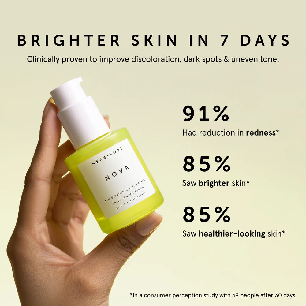 Herbivore Botanicals NOVA 15% Vitamin C + Turmeric Brightening Serum