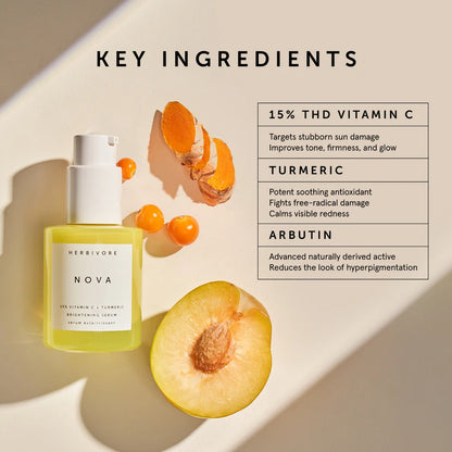 Herbivore Botanicals NOVA 15% Vitamin C + Turmeric Brightening Serum