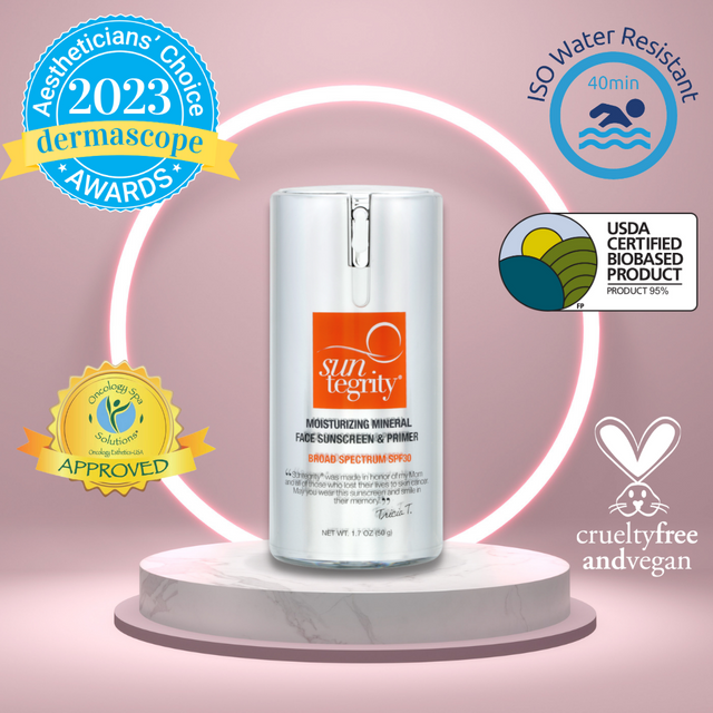 Suntegrity Moisturizing Mineral Face Sunscreen & Primer, Broad Spectrum SPF 30