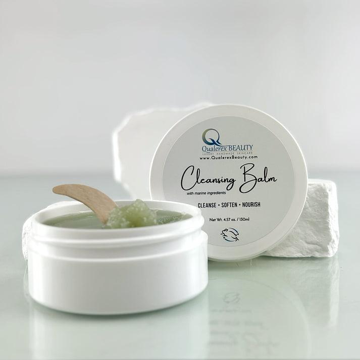 Qualerex Beauty Cleansing Balm with Marine Ingredients • Melts Away Makeup & Skin Impurities • Clear Congested Pores