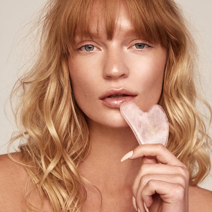 Koa Life Gua Sha | Natural Rose Quartz Stone