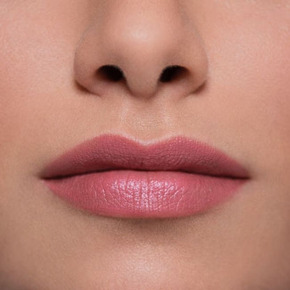 Lily Lolo In The Altogether Lipstick (a dusky pink nude): Organic. Gluten free. Vegan. A stunning natural glow.